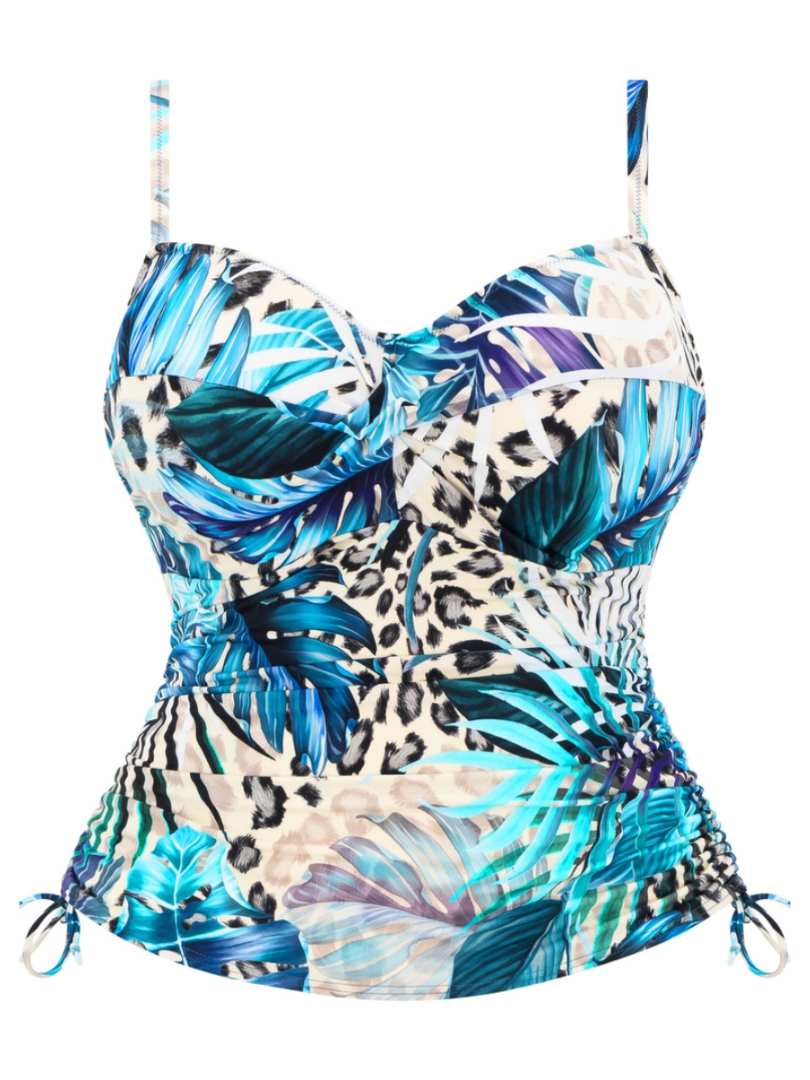 Fantasie Kabini Oasis Tankini Twist Front Tankinis Wired Sweetheart Padded - Picture 5 of 17