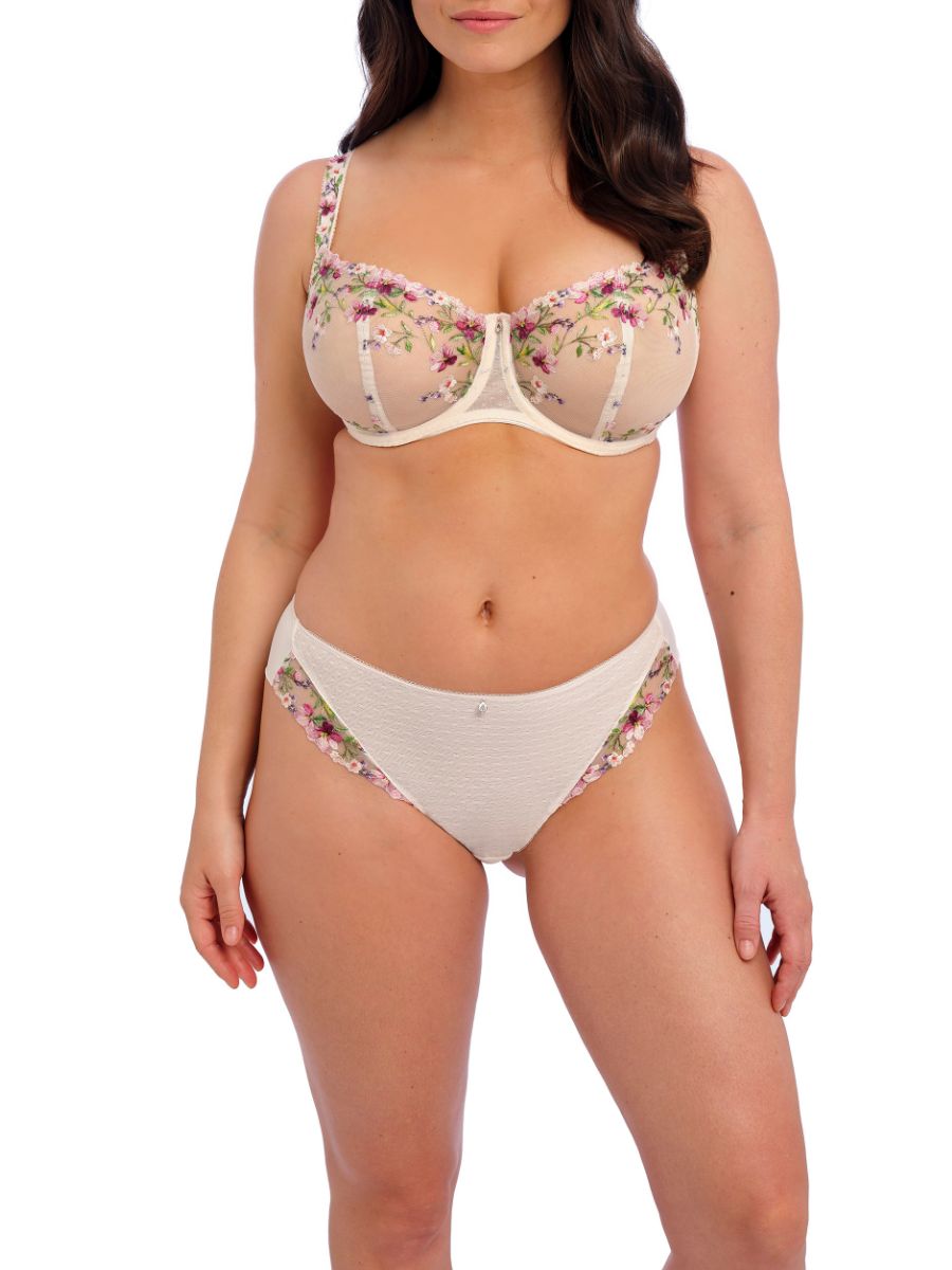 Fantasie Marie Thong Mid Rise Brief Embroidered Lined Lace Knickers Lingerie - Picture 4 of 21