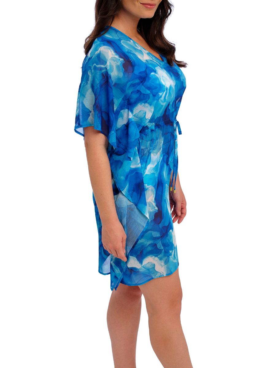 Ropa de playa Fantasie Saunton Sands Kaftan longitud media cuello en V cubierta de playa - Imagen 6 de 25