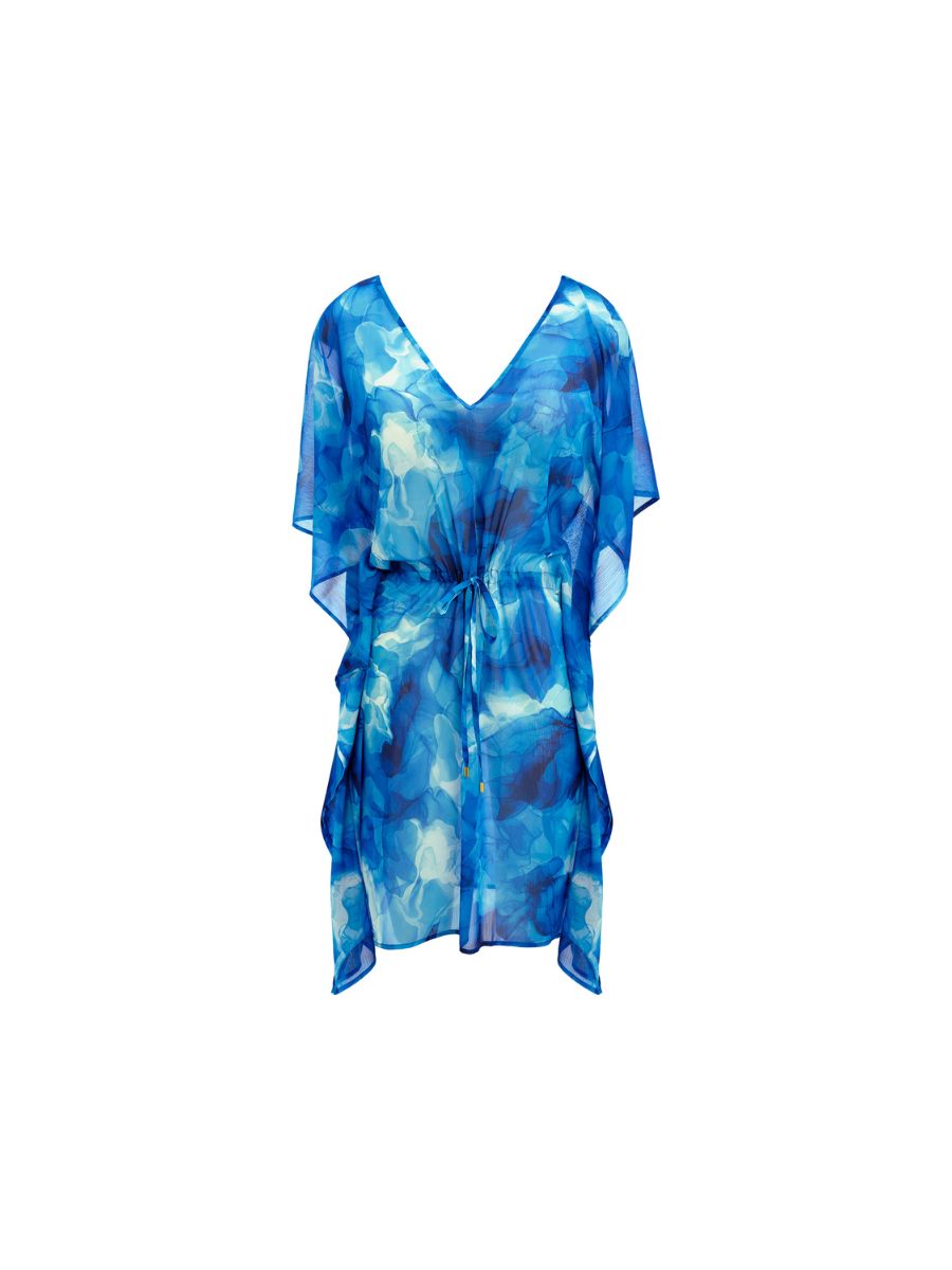 Ropa de playa Fantasie Saunton Sands Kaftan longitud media cuello en V cubierta de playa - Imagen 7 de 25