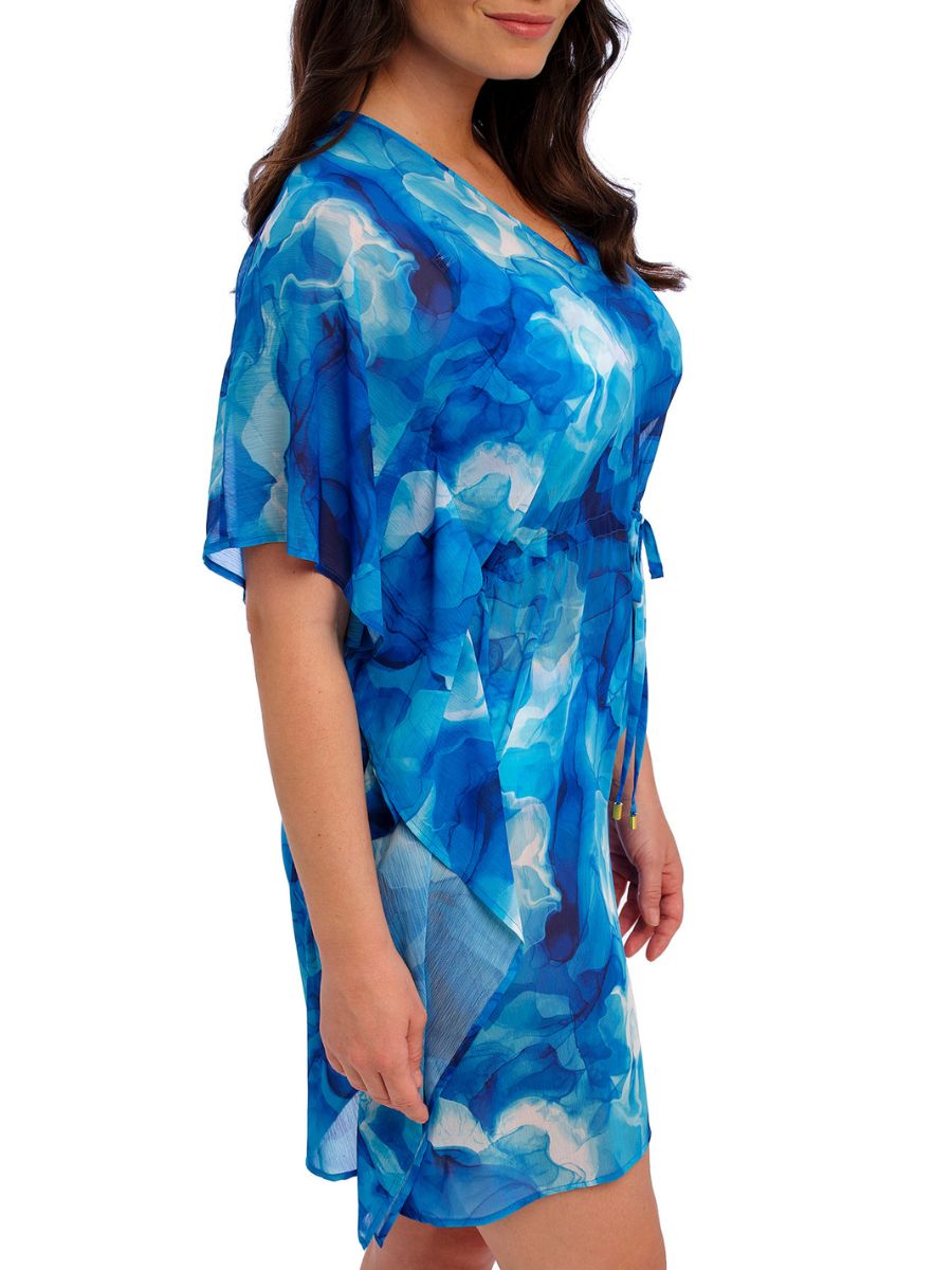 Ropa de playa Fantasie Saunton Sands Kaftan longitud media cuello en V cubierta de playa - Imagen 3 de 25