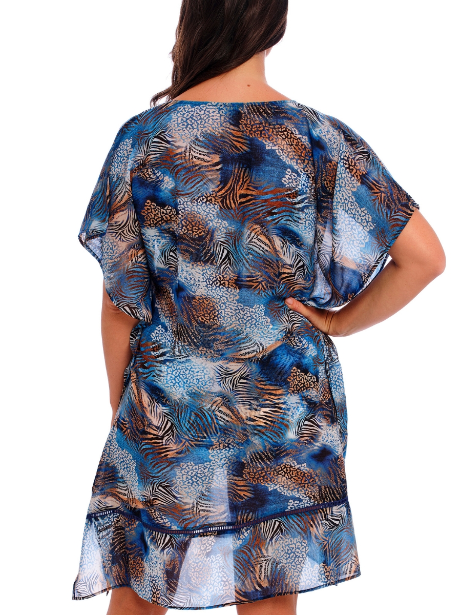 Ropa de playa Fantasie Seraya Sands Kaftan longitud media cuello en V playa cubierta traje de baño - Imagen 2 de 25
