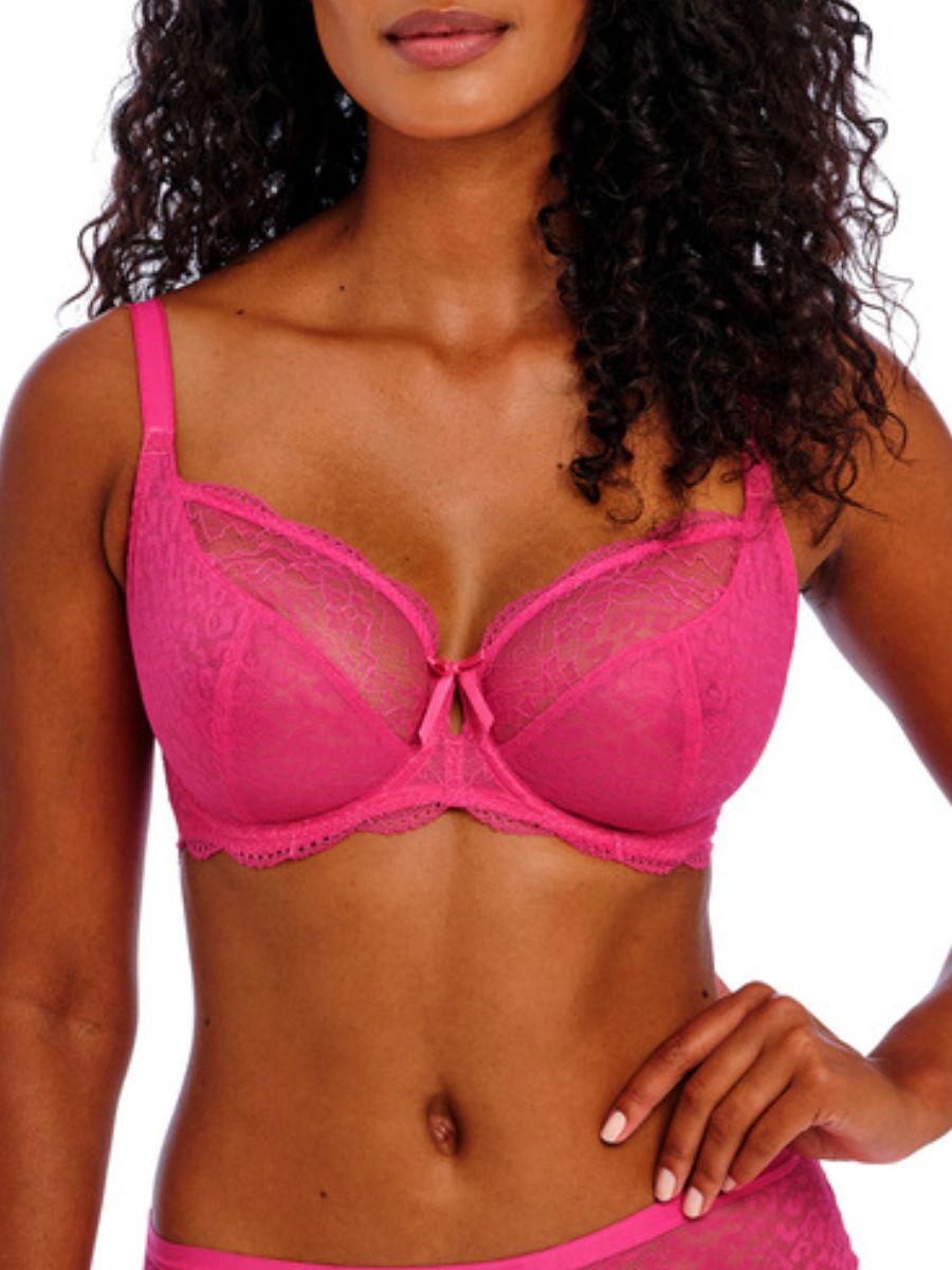 Freya Fancies Bra Plunge Bras Underwired Sheer Non Padded Lace Lingerie - Picture 11 of 24