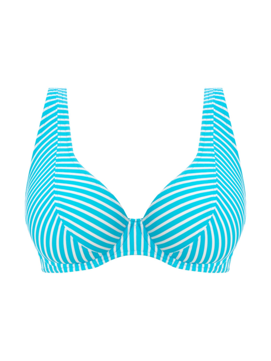 Freya Jewel Cove Underwired High Apex Bikini Top Plunge Swimwear Swim Top - Picture 7 of 37