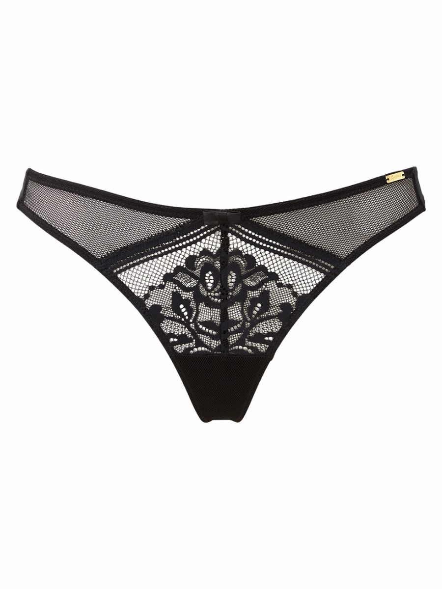 Gossard Encore Thong Briefs Mid Rise Stretch Lace Brief Knickers Lingerie - Picture 6 of 24