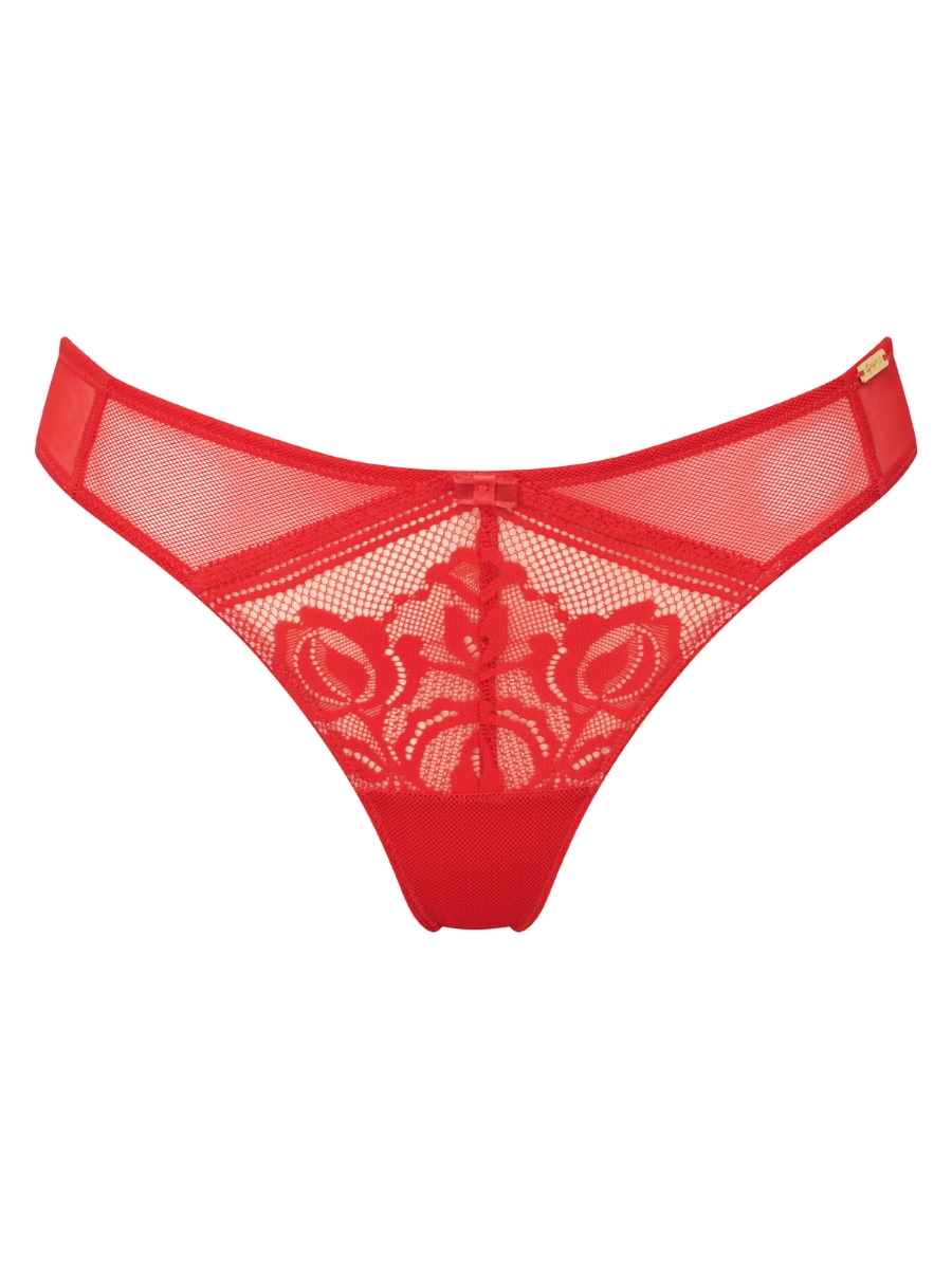 Gossard Encore Thong Briefs Mid Rise Stretch Lace Brief Knickers Lingerie - Picture 23 of 24