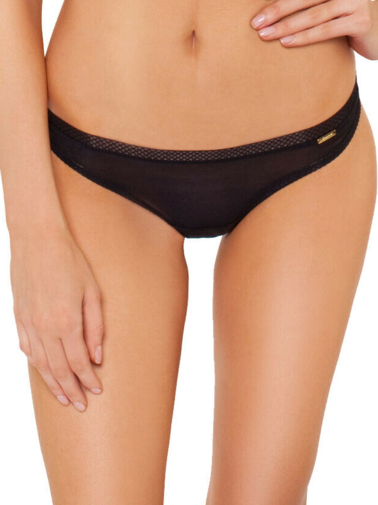 Gossard Glossies Brief Sheer Thong Knickers Mid Rise Sexy Sheer Briefs Lingerie - Picture 3 of 40