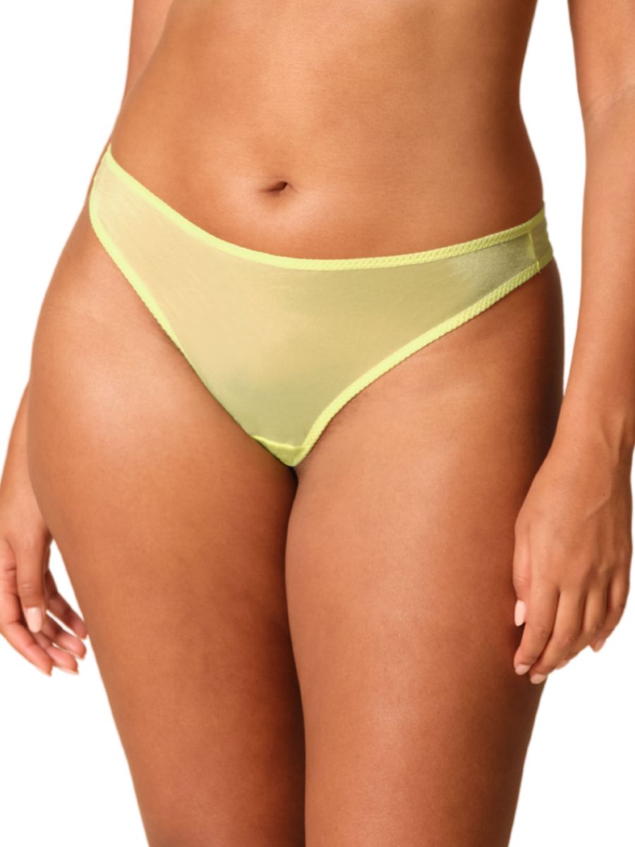 Gossard Glossies Brief Sheer Thong Knickers Mid Rise Sexy Sheer Briefs Lingerie - Picture 24 of 40