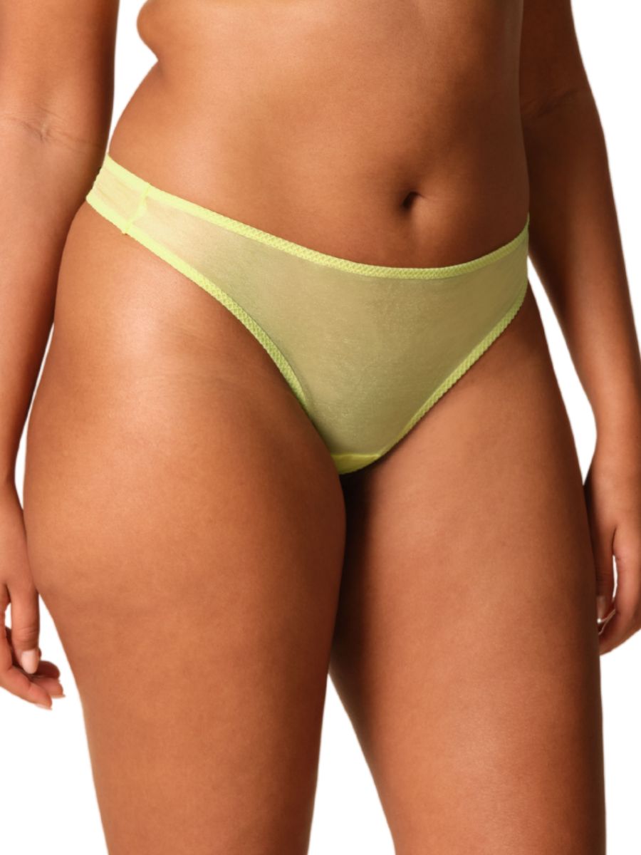 Gossard Glossies Brief Sheer Thong Knickers Mid Rise Sexy Sheer Briefs Lingerie - Picture 26 of 40