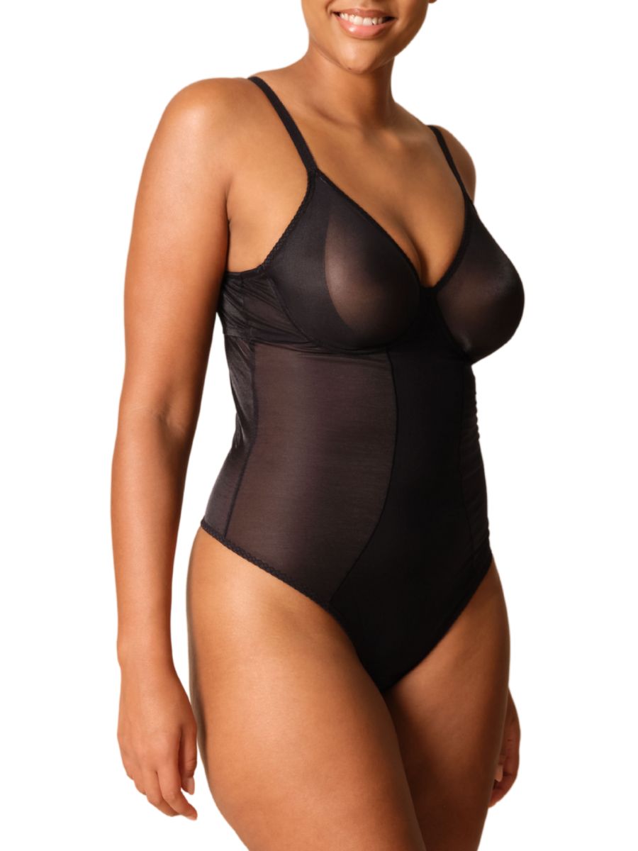 Gossard Glossies Body Plunge Bodysuit Sheer Seamless Tanga Dessous Unterwäsche - Bild 7 von 13