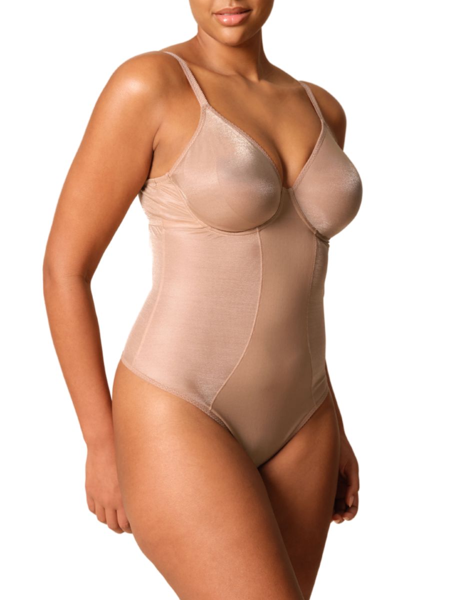 Gossard Glossies Body Plunge Bodysuit Sheer Seamless Tanga Dessous Unterwäsche - Bild 13 von 13