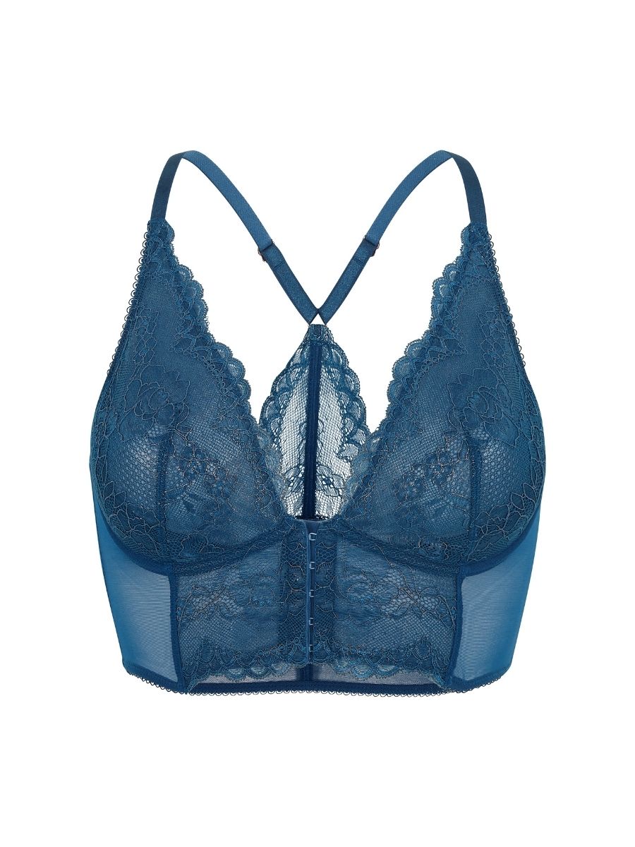 Sujetador de encaje Gossard Superboost profundo en V largo lencería bralette con aros - Imagen 9 de 37