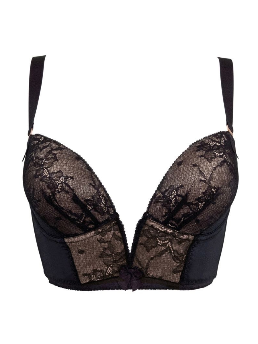 Gossard VIP Retrolution Bra Padded Staylo Bras Deep Plunge Lace Lingerie - Picture 4 of 25