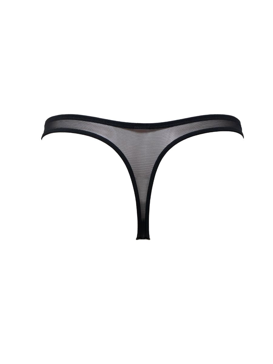 Gossard Illusion Thong Black Red Brief Thongs Knickers Lingerie - Picture 5 of 9