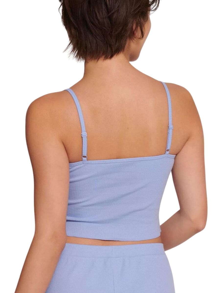 Sloggi Crop Top GO Ribbed Cami Vest Camisole Pyjama Cotton Rich Nightwear - Picture 12 of 14