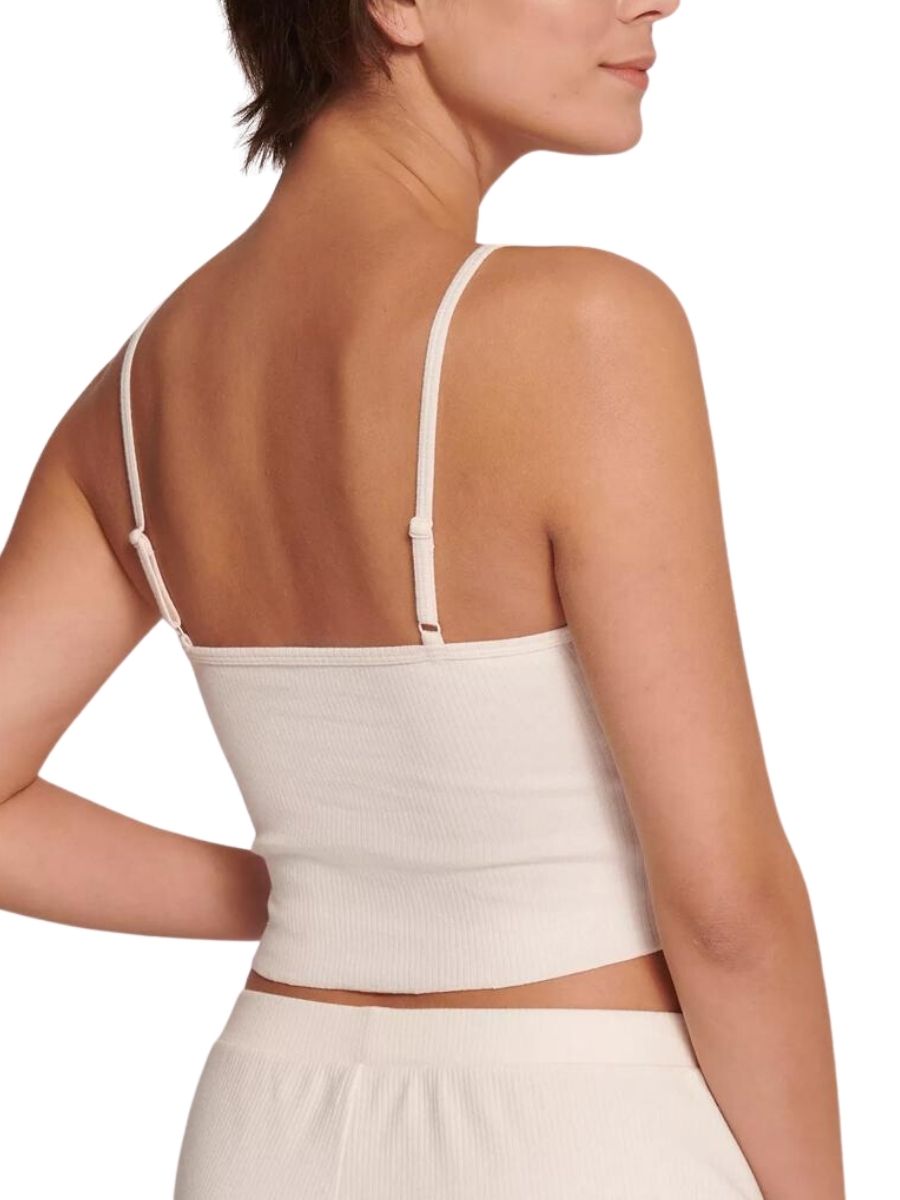 Sloggi Crop Top GO Ribbed Cami Vest Camisole Pyjama Cotton Rich Nightwear - Picture 8 of 14