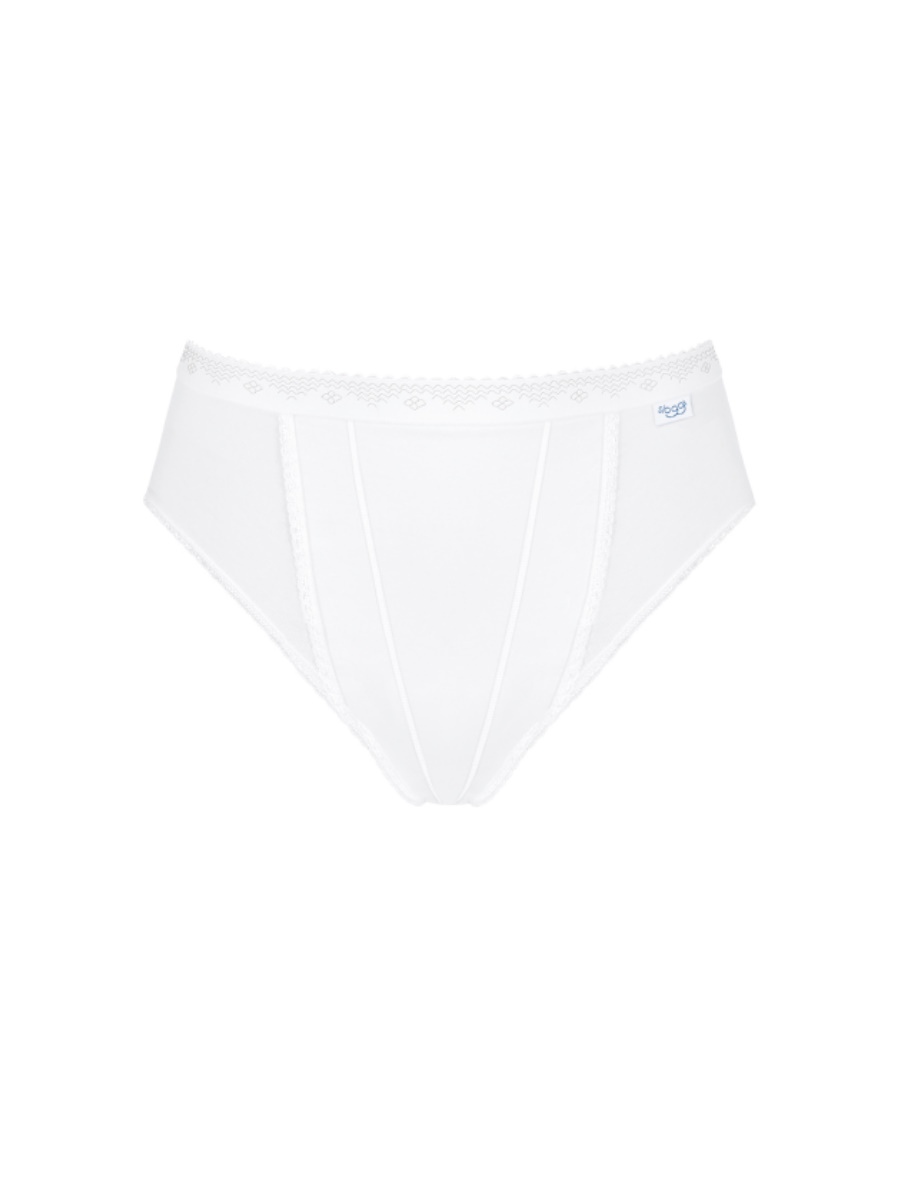 Sloggi Tai Briefs Control Knickers High Leg 94% Cotton Shaping Brief Lingerie - Picture 7 of 8