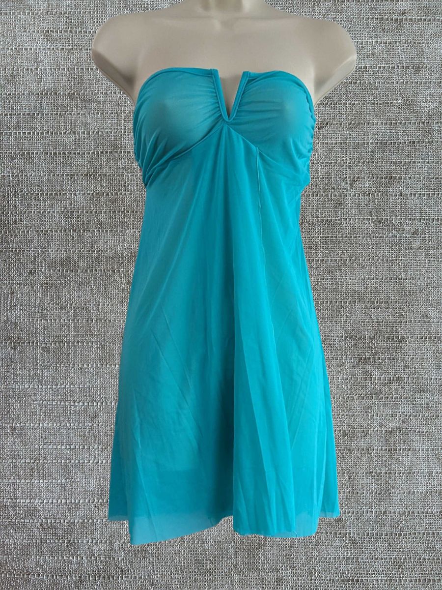 Moontide Malla Corta Alambre en V Vestido Cubrir Traje de Baño Playa Ropa de Playa - Imagen 4 de 9