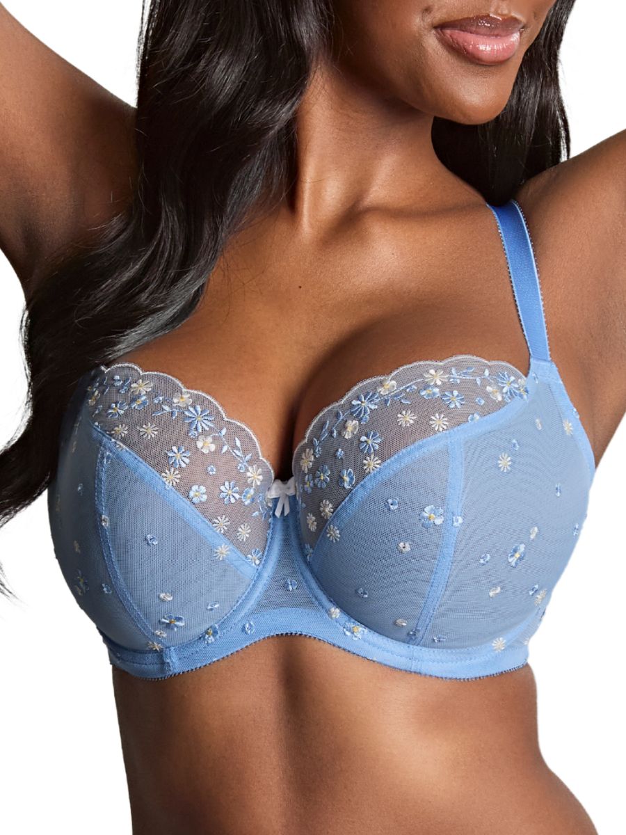 Panache Cleo Blossom BH Balconette ungepolstert Balconette Bügel BHs Dessous - Bild 7 von 11