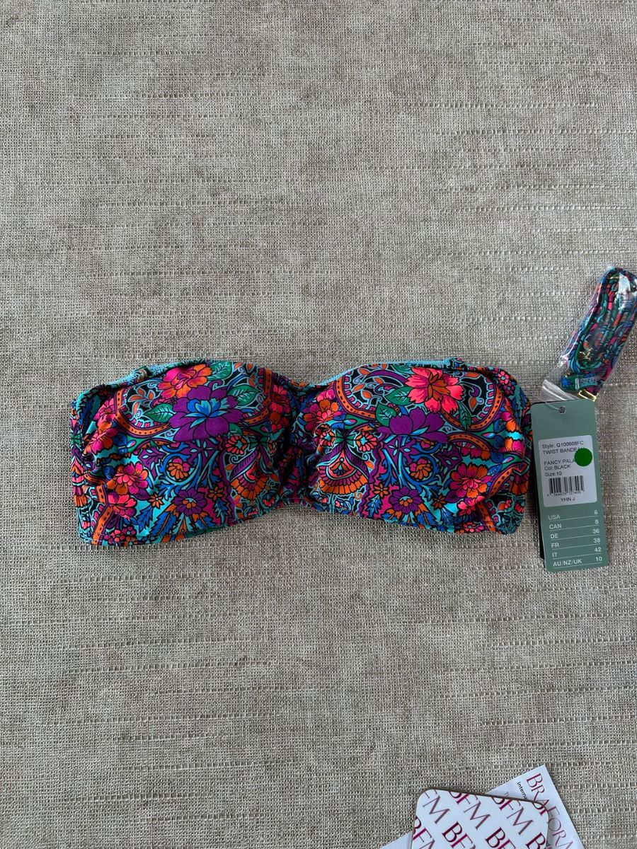 Top de bikini Quayside by Moontide Multiway Twist Bandeau traje de baño playa - Imagen 3 de 17