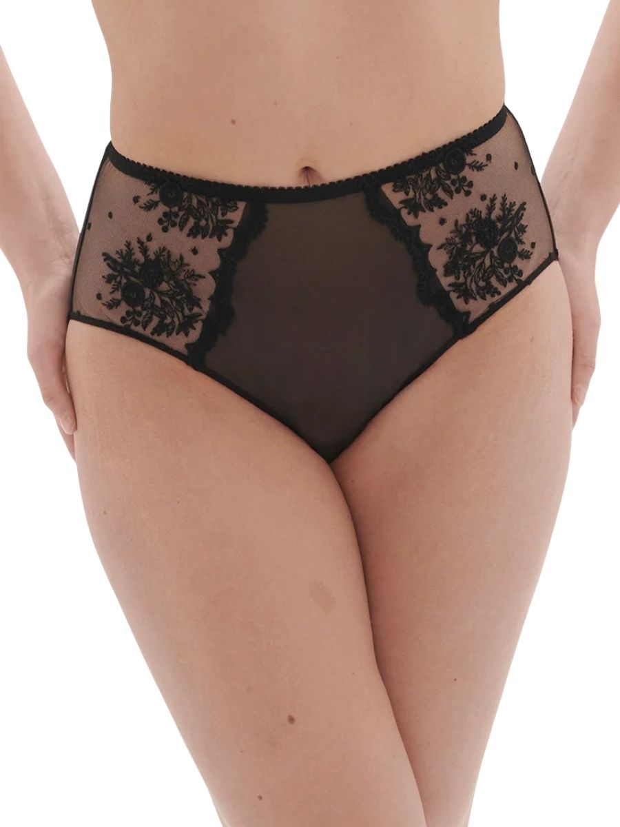 Simone Pérèle Intrigue Deep Brief Embroidered High Waist Knickers Luxury