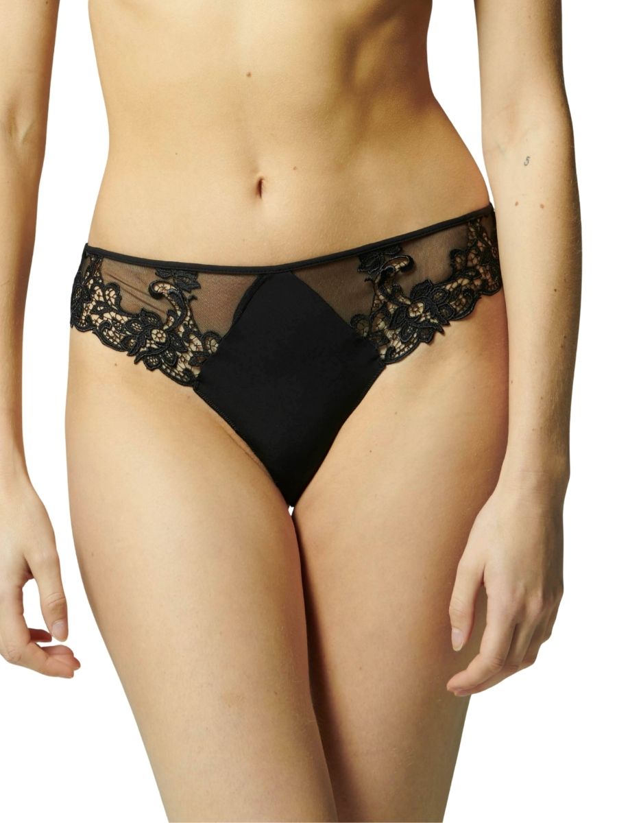 Simone Pérèle Saga Brief Mid Rise Embroidered Lace Knickers Luxury Lingerie