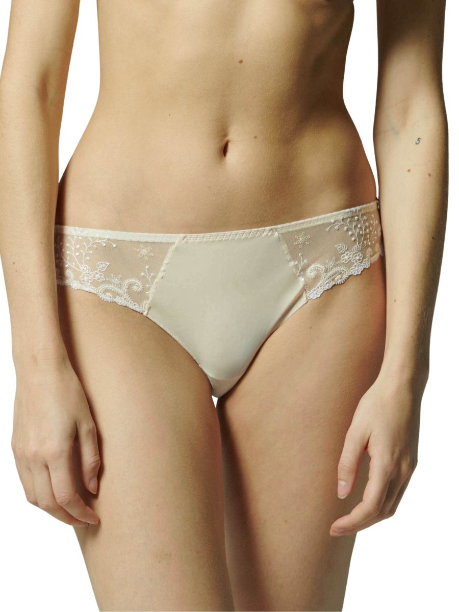 Simone Pérèle Délice Thong Mid Rise Embroidered Lace Knickers Luxury Lingerie