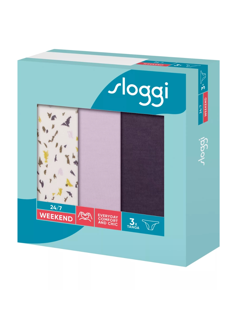 Sloggi Tanga Calzoncillos Bragas 24/7 Fin de Semana 3 PACK 95% Algodón Multipack Lencería - Imagen 46 de 67