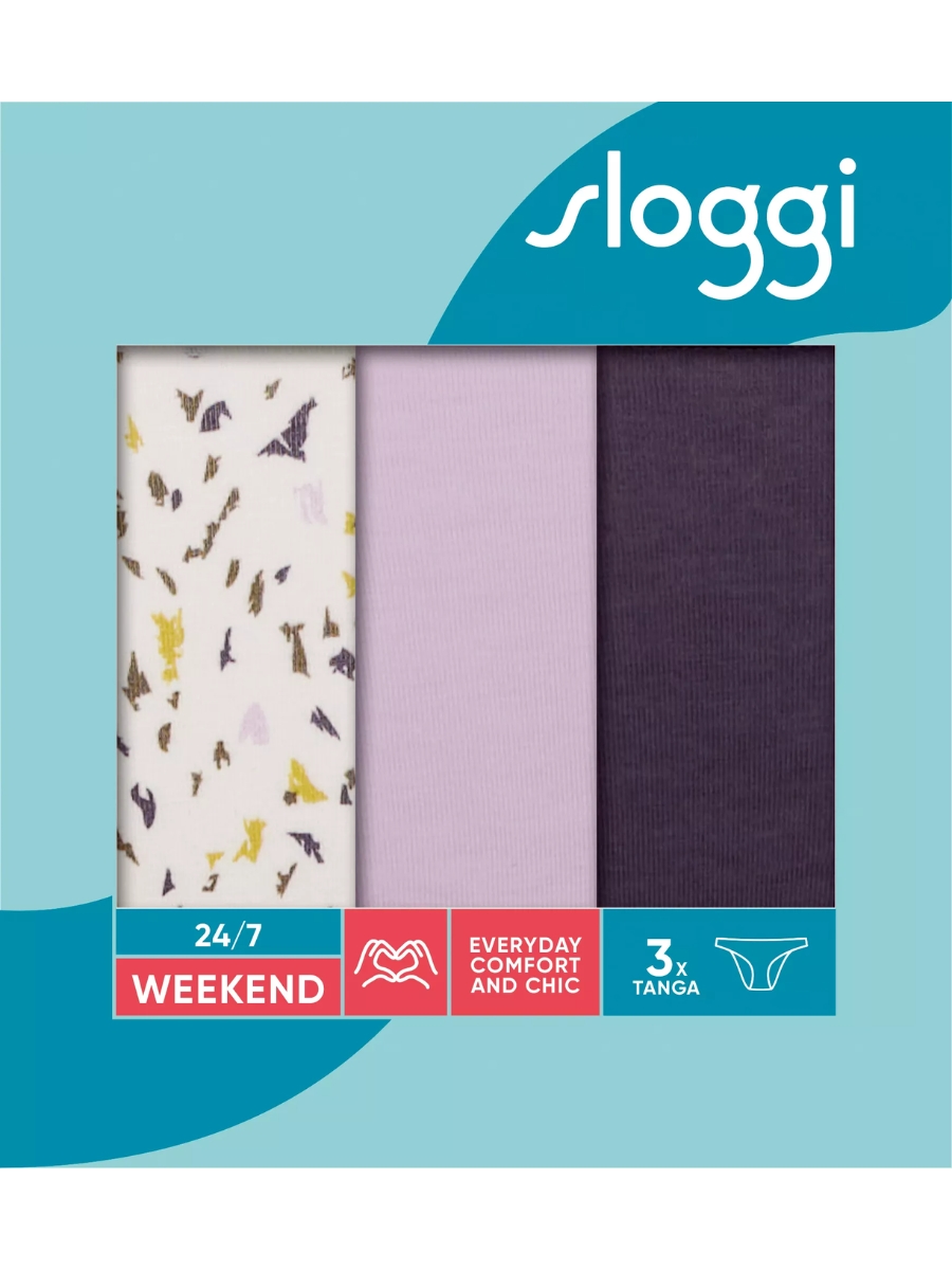 Sloggi Tanga Calzoncillos Bragas 24/7 Fin de Semana 3 PACK 95% Algodón Multipack Lencería - Imagen 45 de 67