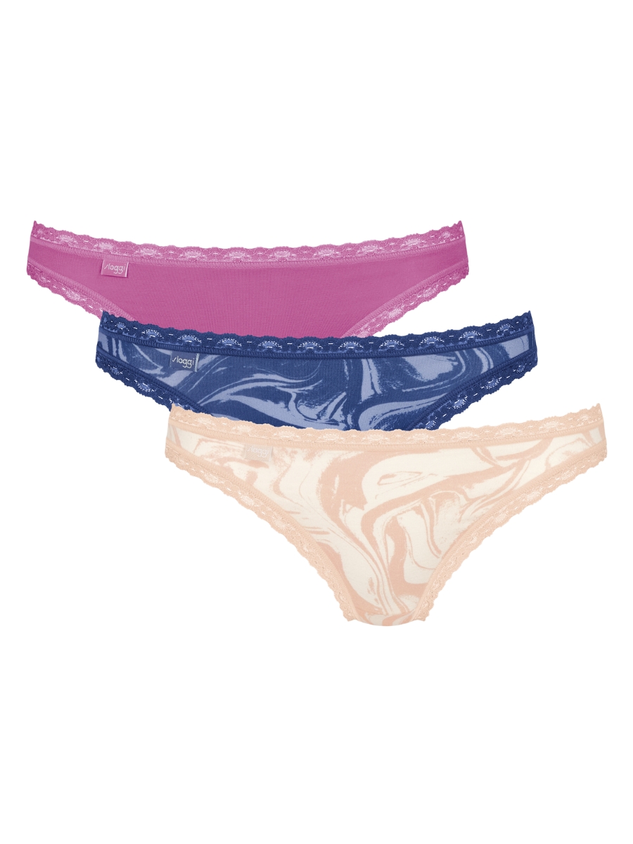 Sloggi Brazilian Briefs Knickers 24/7 Weekend 3 PACK 95% Cotton Multipack - Imagen 3 de 43
