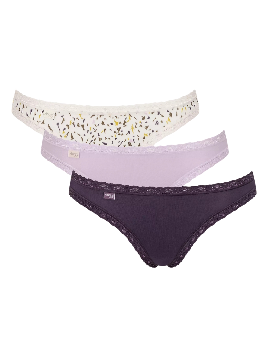 Sloggi Brazilian Briefs Knickers 24/7 Weekend 3 PACK 95% Cotton Multipack - Imagen 28 de 43