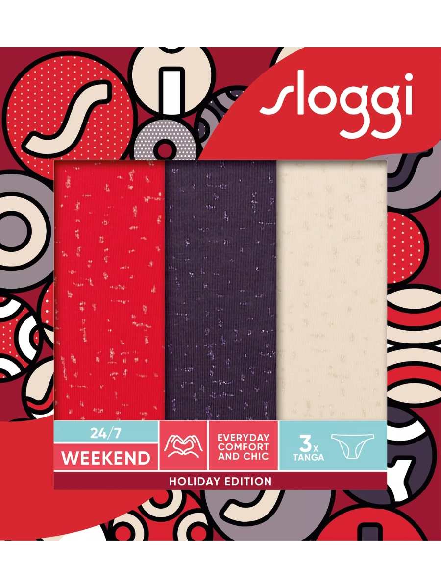 Sloggi Tanga Calzoncillos Bragas 24/7 Fin de Semana 3 PACK 95% Algodón Multipack Lencería - Imagen 53 de 67