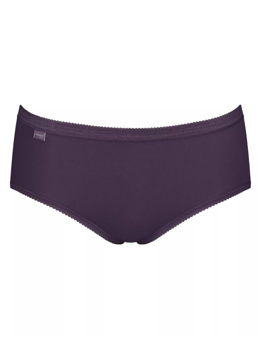 Sloggi MIDI Briefs Knickers Basic+ 4 Pack 95% Cotton Lingerie Mid Rise - Picture 9 of 32
