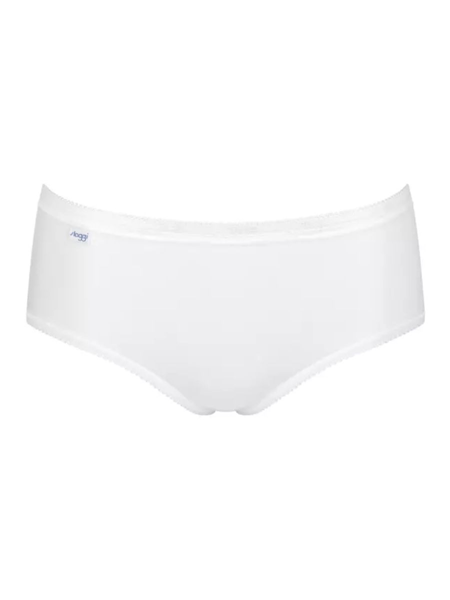 Sloggi MIDI Briefs Knickers Basic+ 4 Pack 95% Cotton Lingerie Mid Rise - Picture 8 of 32