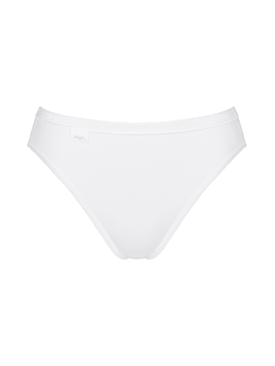 Paquete de 2 calzoncillos Sloggi Tai bragas básicas + calzoncillos 95 % algodón lencería de pierna alta - Imagen 9 de 11