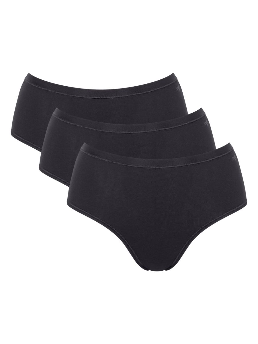Sloggi GO Daily Cotton Midi Briefs Knickers Brief 3 Pack 95% Cotton Briefs