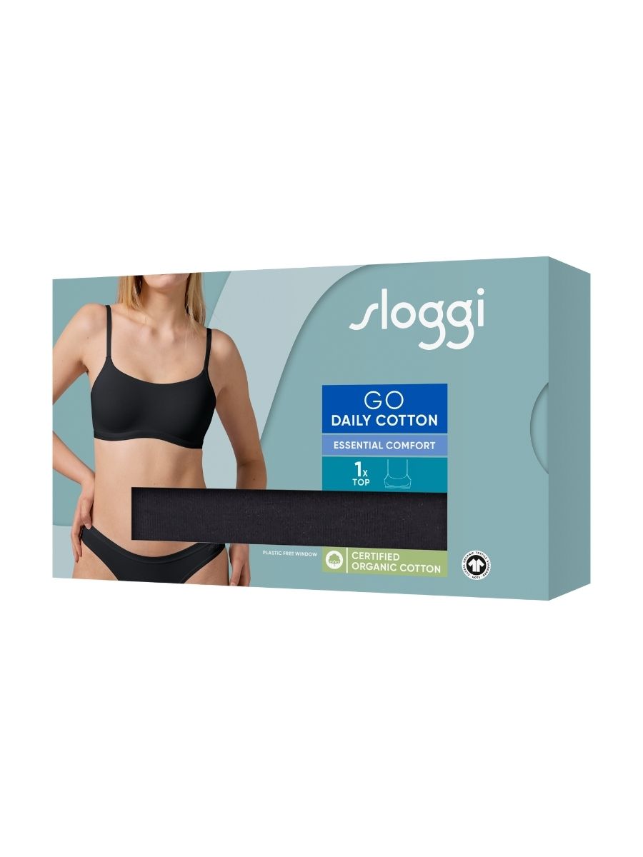 Sloggi GO Daily Cotton Top Non-Wired Pullover Bralette Underwear Lingerie - Picture 7 of 19
