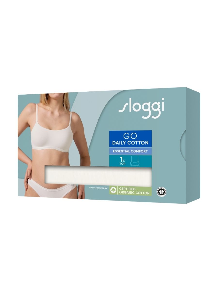 Sloggi GO Daily Cotton Top Non-Wired Pullover Bralette Underwear Lingerie - Picture 19 of 19