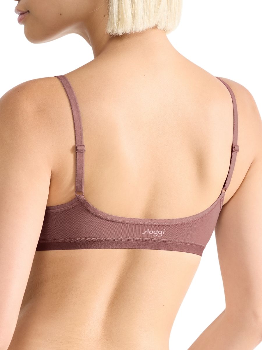 Sloggi GO Daily Cotton Top Non-Wired Pullover Bralette Underwear Lingerie - Picture 9 of 19