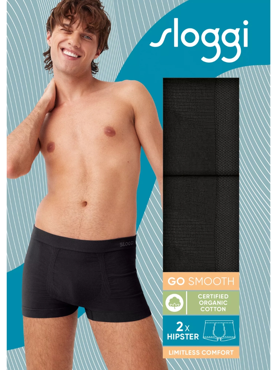 Sloggi Men GO Smooth Hipster C2P Cotton Mens Underwear Multipack Underpants - Picture 7 of 16