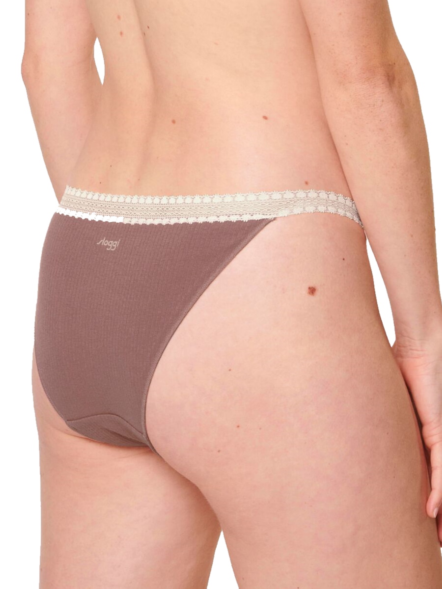 Paquete de 2 calzoncillos Sloggi Tanga GO acanalados C2P tiro medio forrados bragas lencería - Imagen 19 de 28