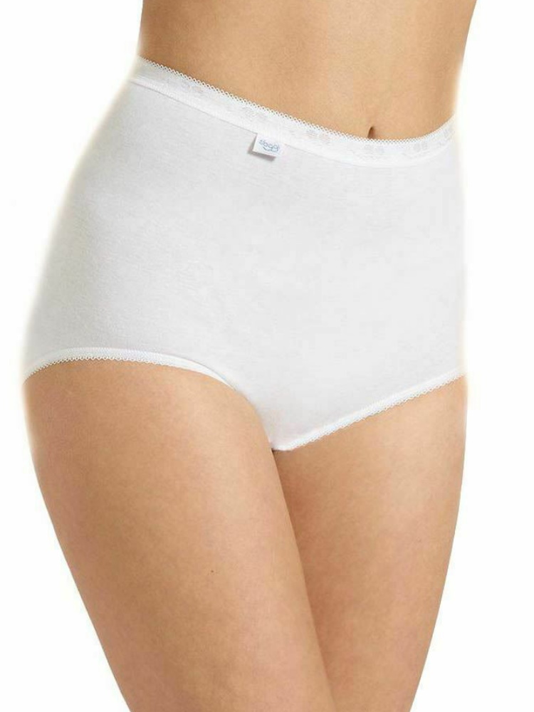 Sloggi Maxi Figi Majtki Basic+ Bawełna Wysoki stan 2-pak 96% Figi damskie - Zdjęcie 10 z 12