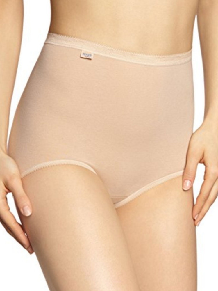 Sloggi Maxi Figi Majtki Basic+ Bawełna Wysoki stan 2-pak 96% Figi damskie - Zdjęcie 7 z 12