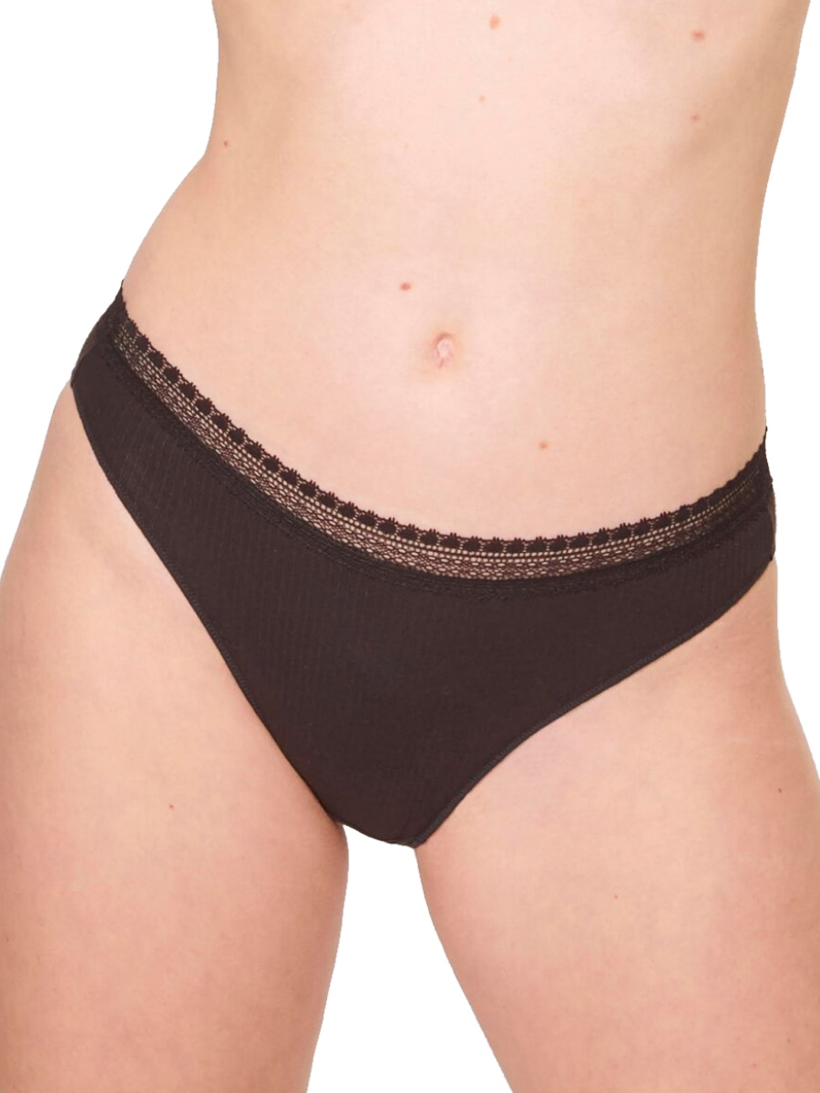 Paquete de 2 calzoncillos Sloggi Tai bragas GO acanalados de algodón orgánico lencería rica - Imagen 3 de 27