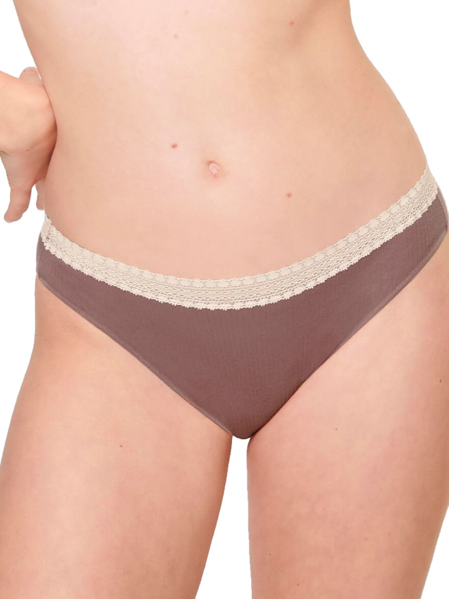 Paquete de 2 calzoncillos Sloggi Tai bragas GO acanalados de algodón orgánico lencería rica - Imagen 18 de 27