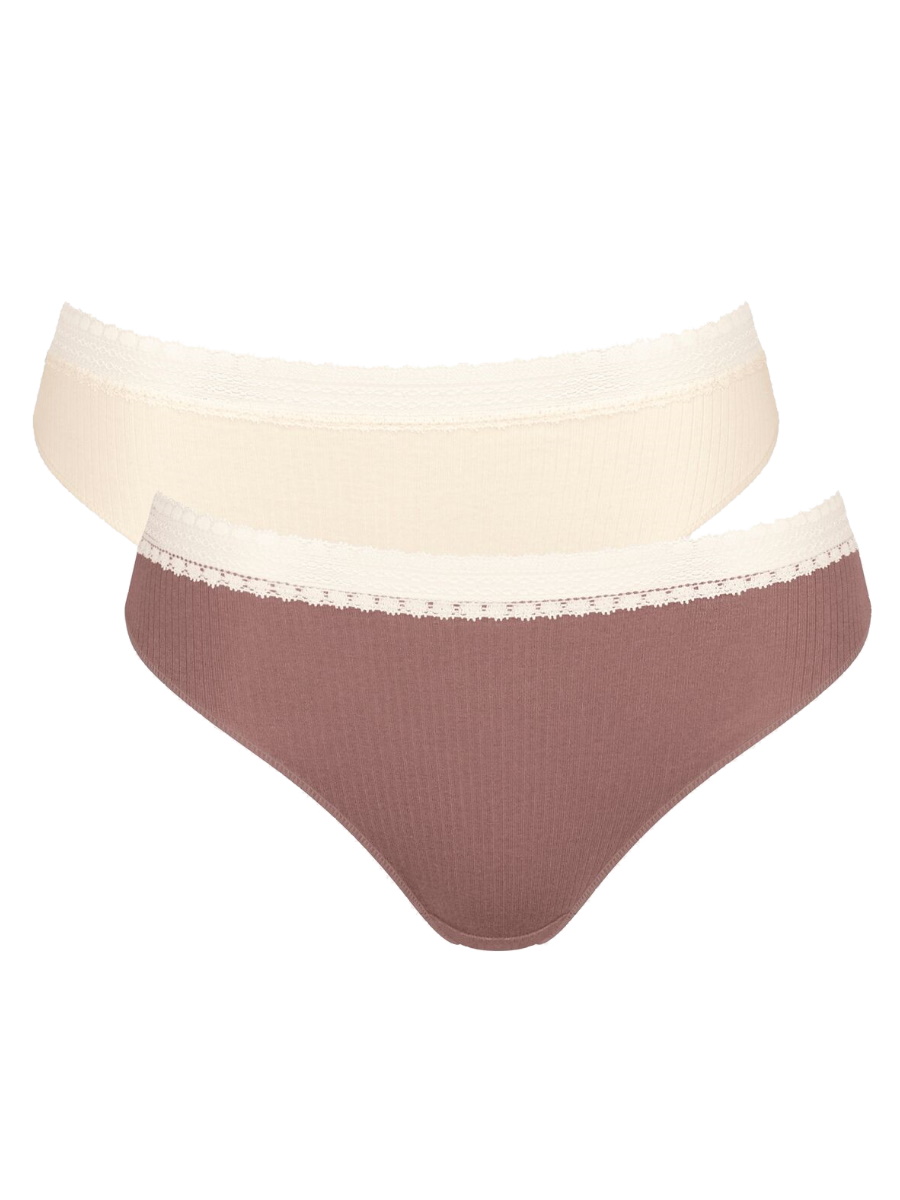 Paquete de 2 calzoncillos Sloggi Tai bragas GO acanalados de algodón orgánico lencería rica - Imagen 15 de 27