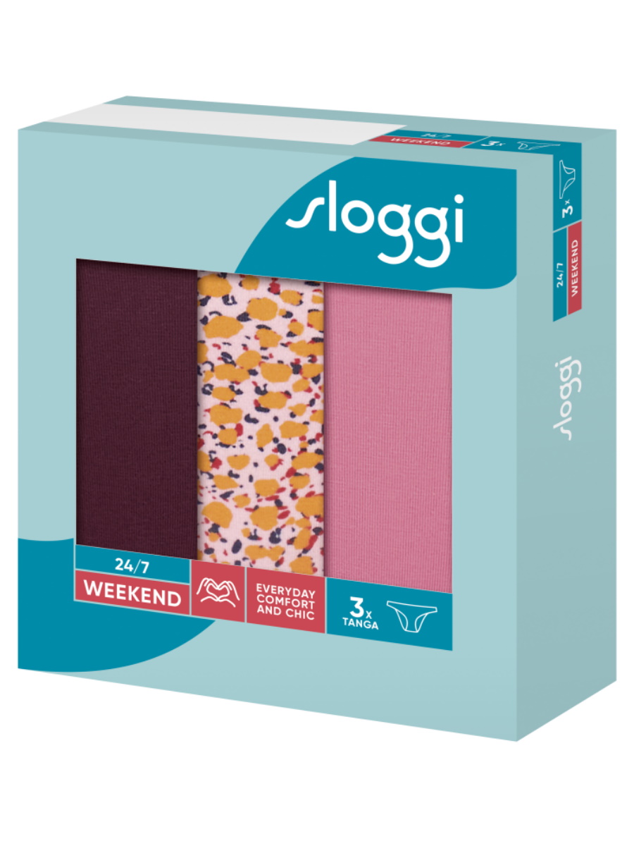 Sloggi Tanga Calzoncillos Bragas 24/7 Fin de Semana 3 PACK 95% Algodón Multipack Lencería - Imagen 32 de 67