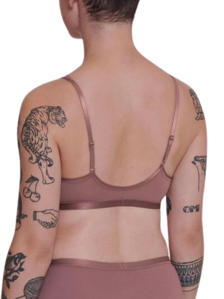 Sloggi Bralette Romance Soft Cup Bra Non Wired Cotton Stretch Top Lingerie - Picture 10 of 16