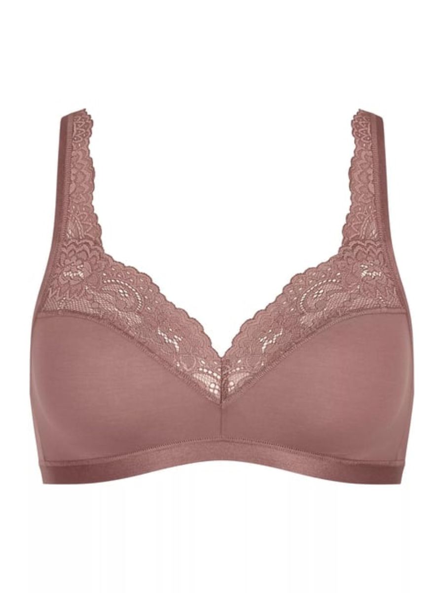 Sloggi Bralette Romance Soft Cup Bra Non Wired Cotton Stretch Top Lingerie - Picture 11 of 16