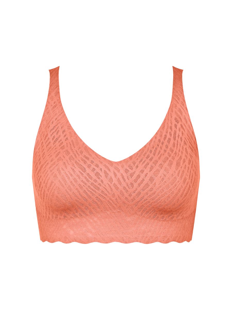 Sloggi ZERO Feel Bliss Bralette Bezfiszbinowy Miękka miseczka Sweter Biustonosz Bezszwowy - Zdjęcie 9 z 34